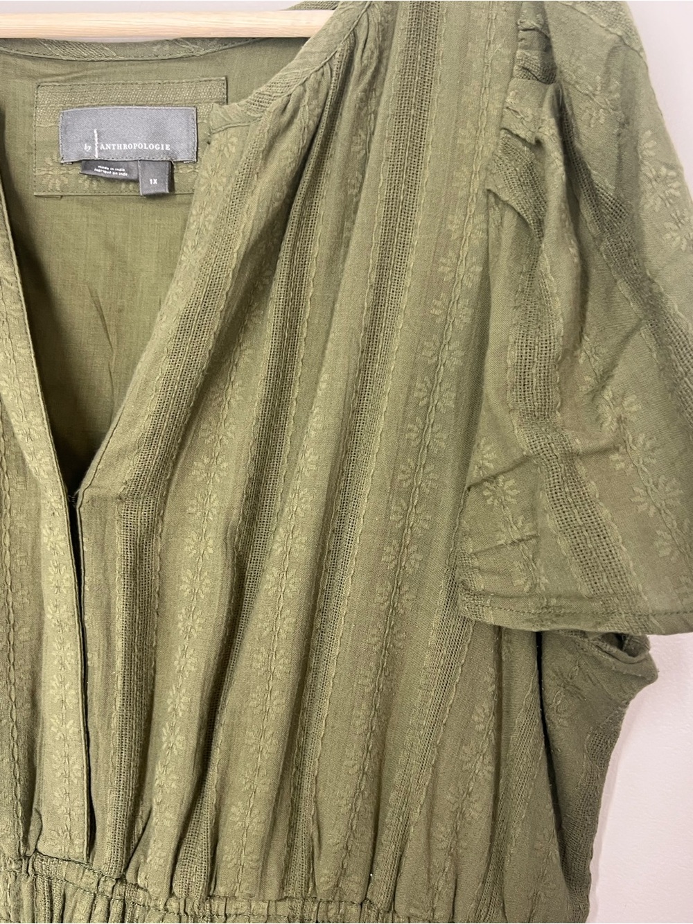 Anthropologie Somerset Maxi Dress Green size 1X Women’s - Picture 5 of 7
